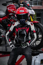 D-2168.  Sheep pattern PU leather and cotton couple jacket