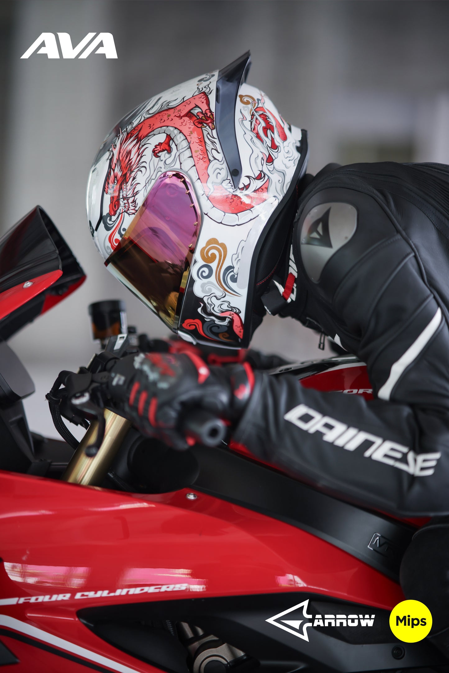 AVA Red ** ARROW-S** Helmet Series