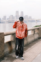 D-23558  Vintage leather baseball jacket