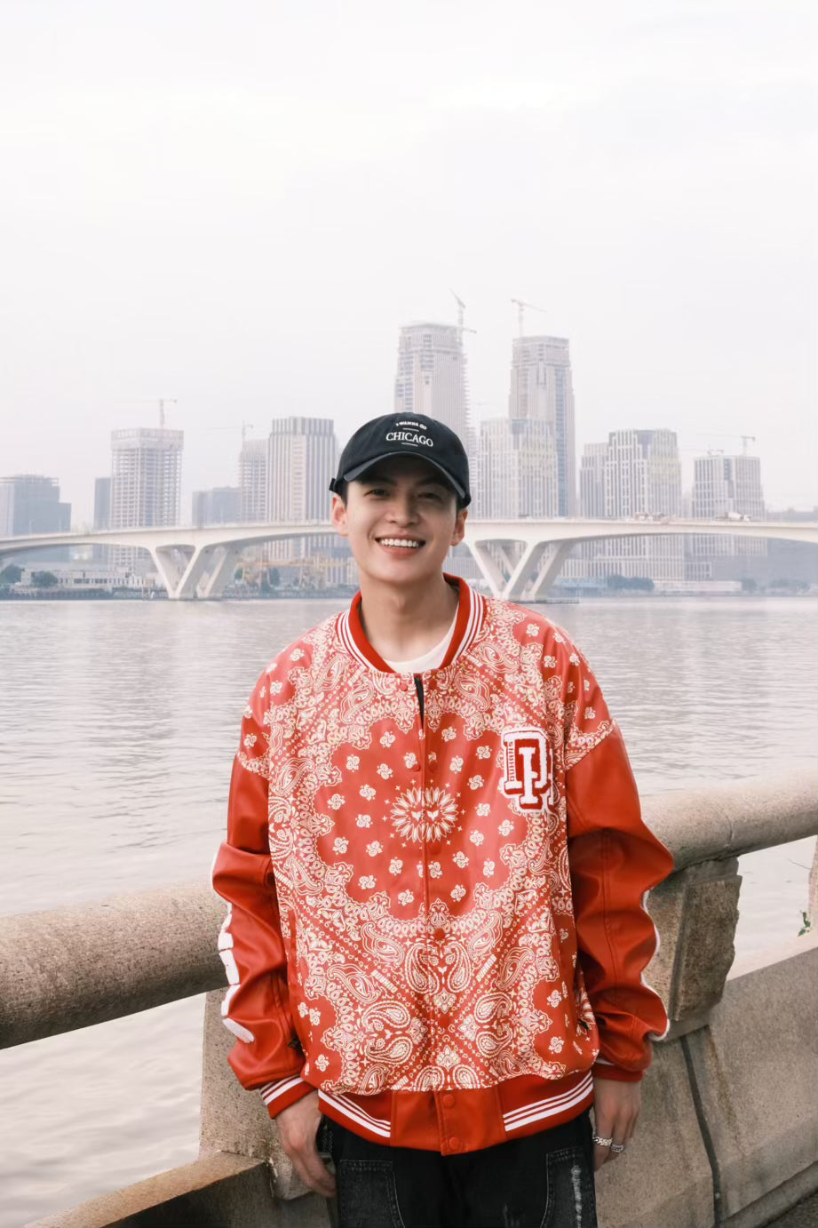 D-23558  Vintage leather baseball jacket