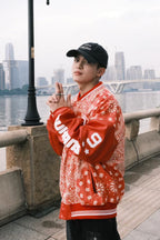 D-23558  Vintage leather baseball jacket