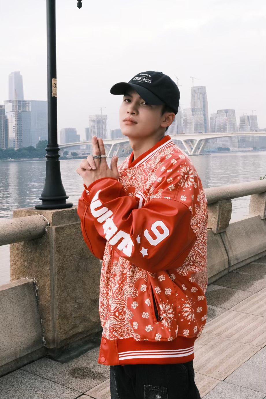 D-23558  Vintage leather baseball jacket