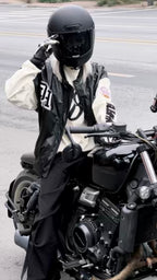 D-23558  Vintage leather baseball jacket