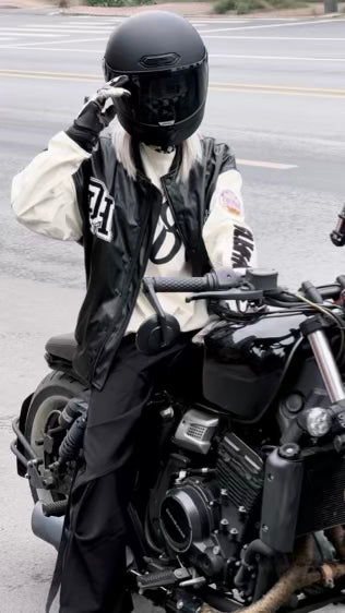 D-23558  Vintage leather baseball jacket