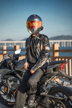 D-2168.  Sheep pattern PU leather and cotton couple jacket