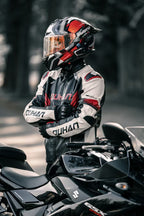 D-2168.  Sheep pattern PU leather and cotton couple jacket